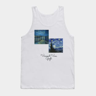 Van Gogh Starry Night Collage Tank Top